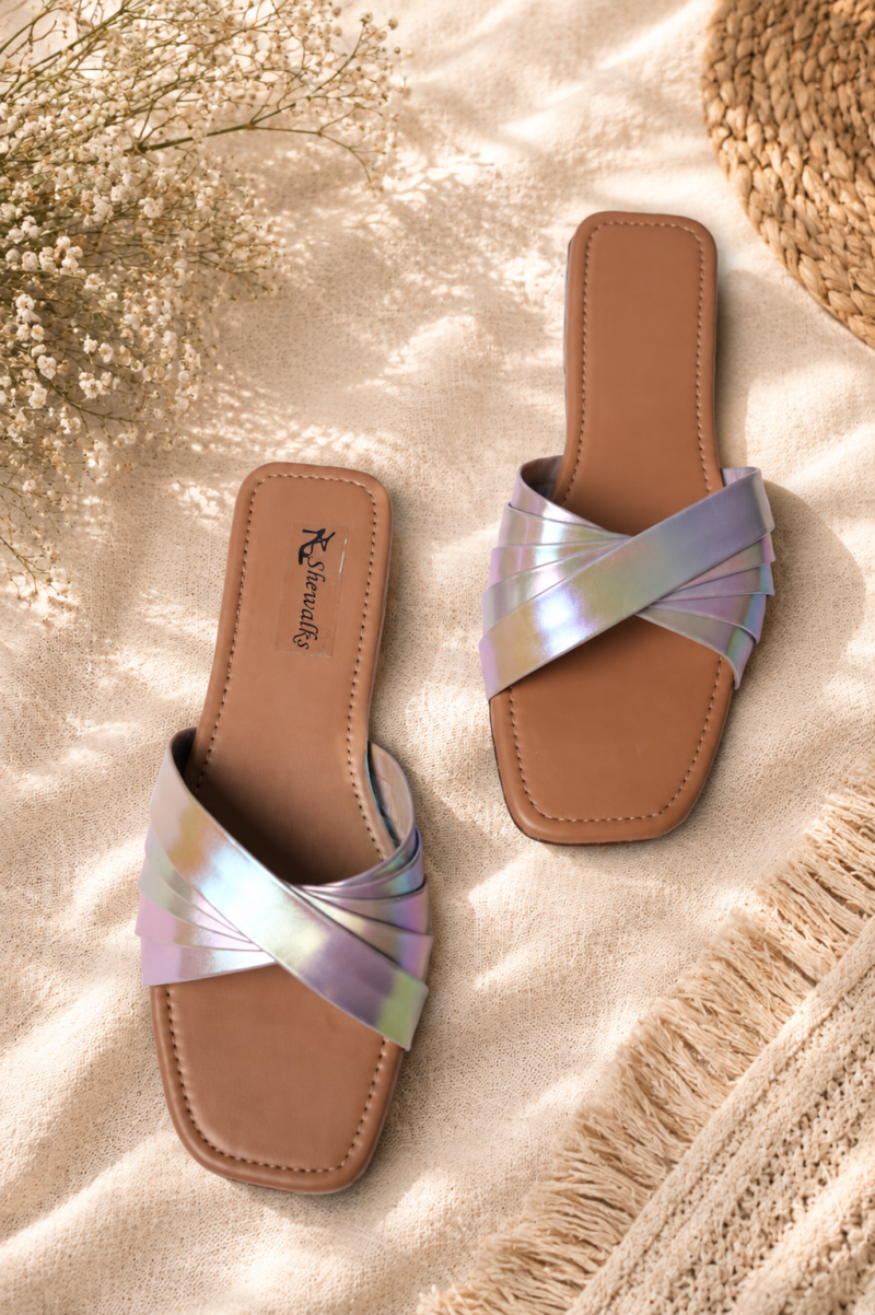 Rainbow 5 Strips Flip-Flops