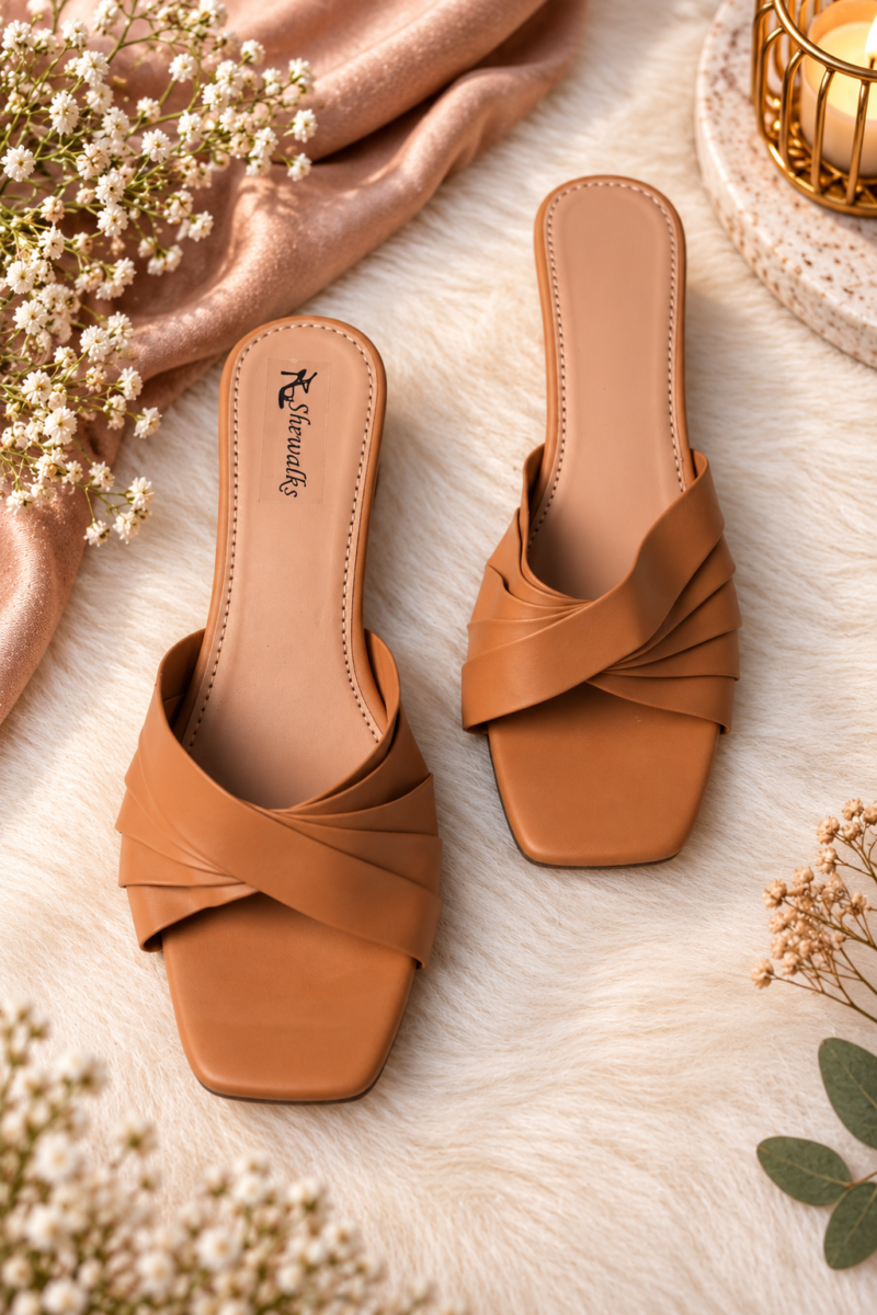 5 Strips Luxury Orange Heels
